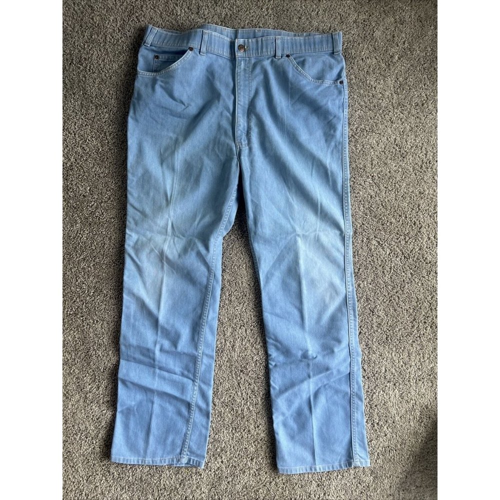 Levis Skoosh Mens 44x32 Orange Tab Wide Leg Relaxed Denim Jeans USA vtg blue